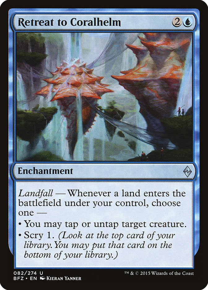 Retreat to Coralhelm [Battle for Zendikar] | Card Citadel