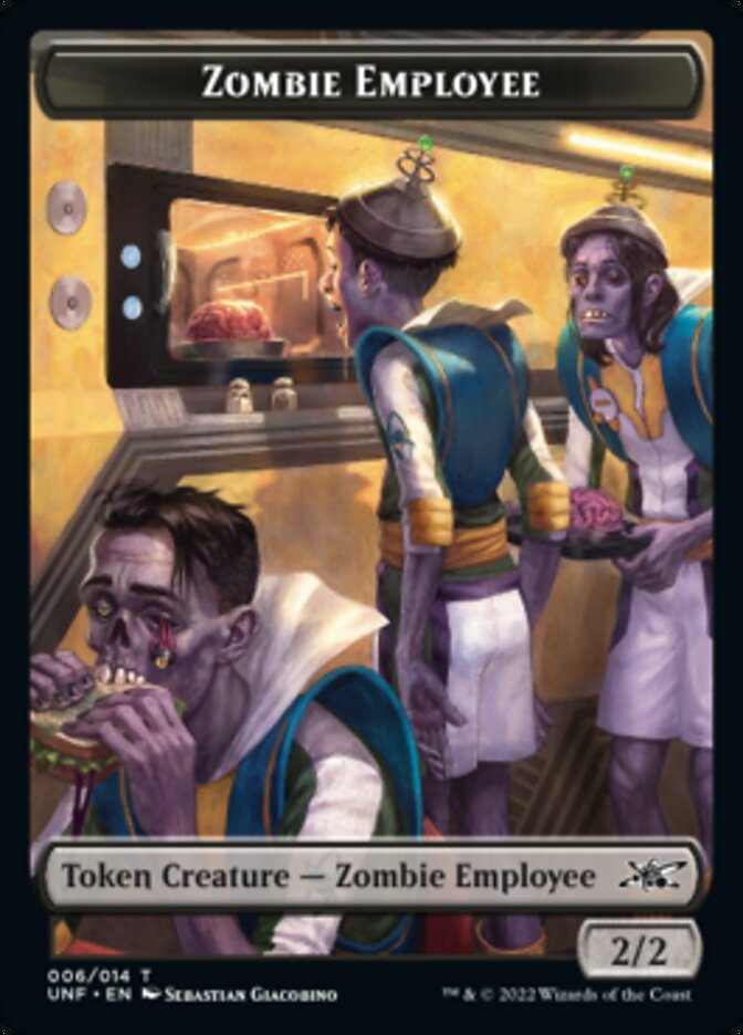 Zombie Employee Token [Unfinity Tokens] | Card Citadel