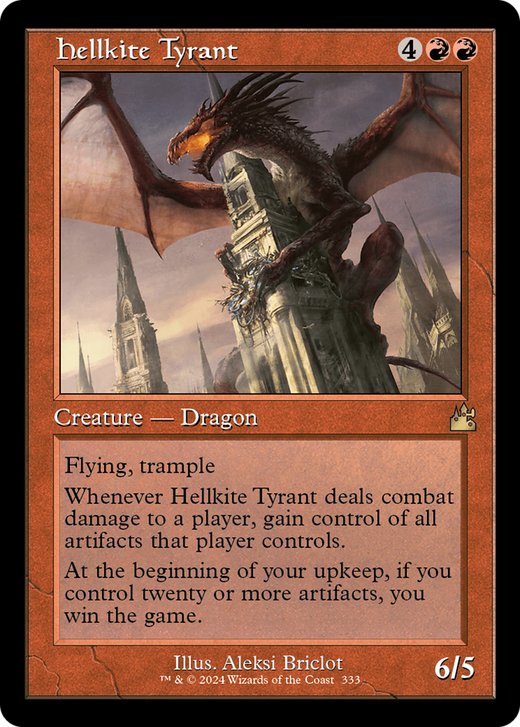 Hellkite Tyrant (Retro Frame) [Ravnica Remastered] | Card Citadel