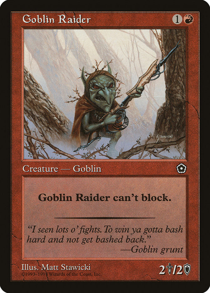 Goblin Raider [Portal Second Age] | Card Citadel