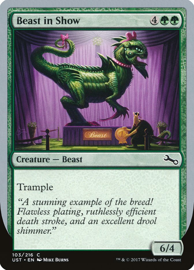 Beast in Show ("A stunning example...") [Unstable] | Card Citadel