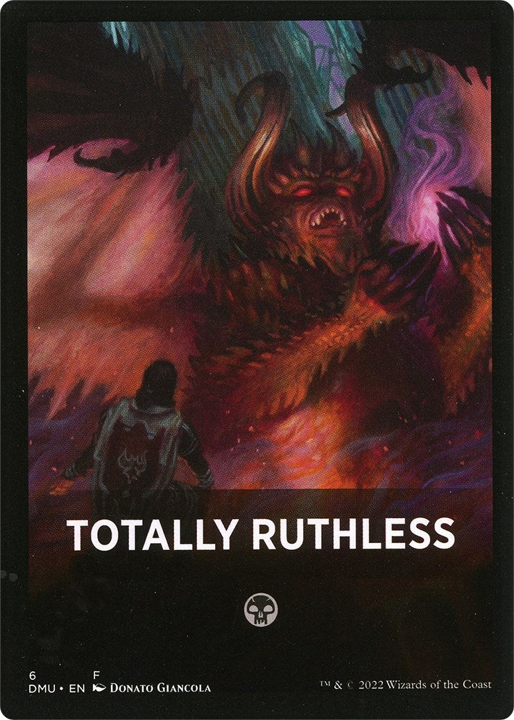 Totally Ruthless Theme Card [Dominaria United Tokens] | Card Citadel