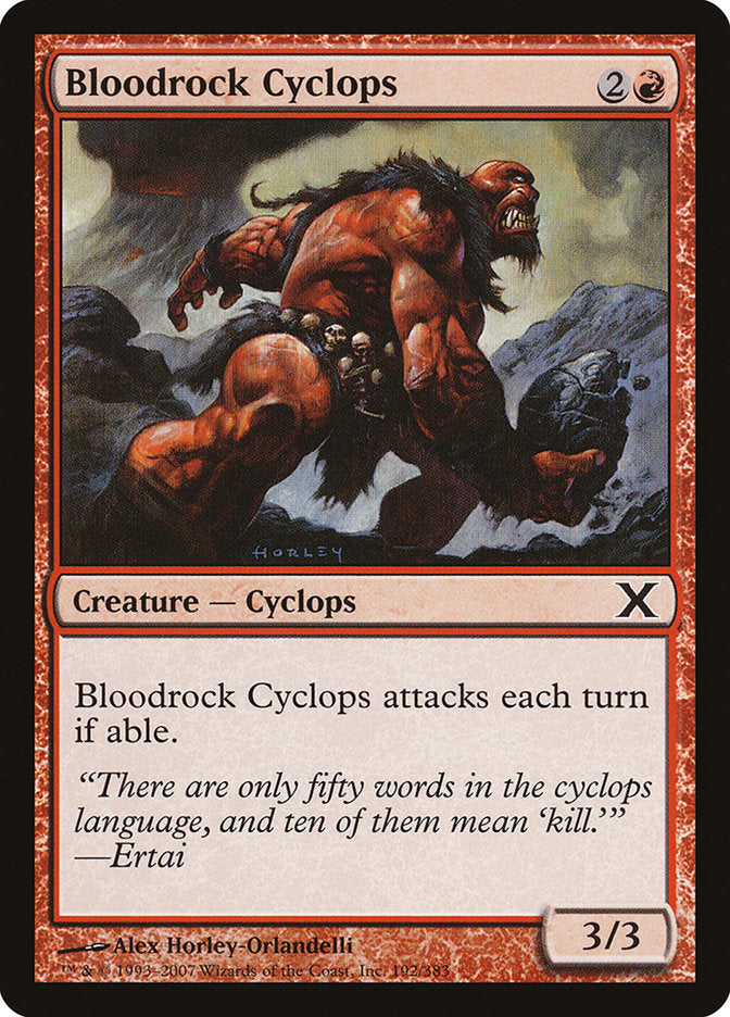 Bloodrock Cyclops [Tenth Edition] | Card Citadel