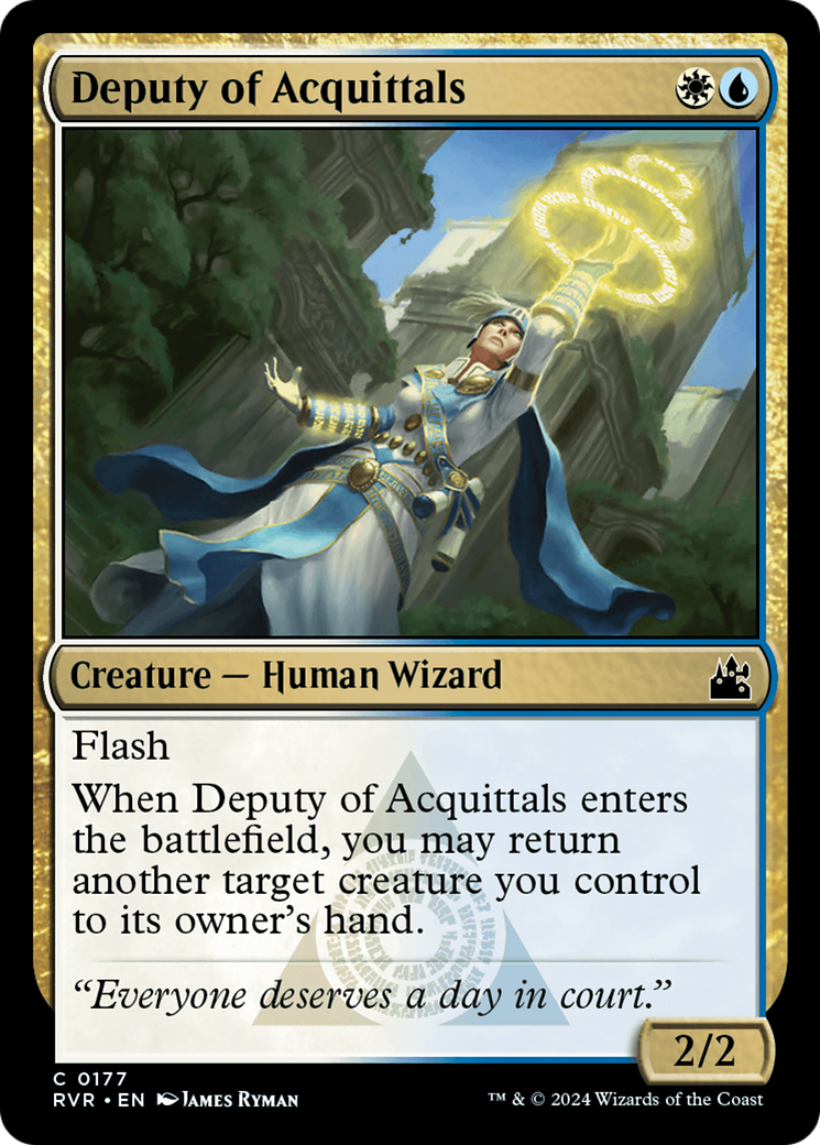 Deputy of Acquittals [Ravnica Remastered] | Card Citadel