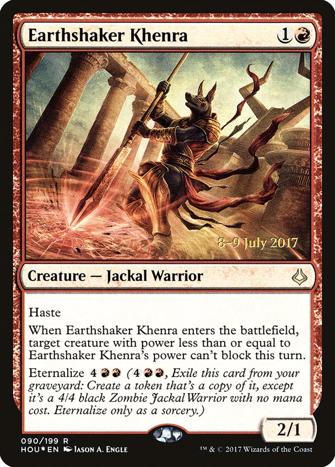 Earthshaker Khenra  [Hour of Devastation Prerelease Promos] | Card Citadel
