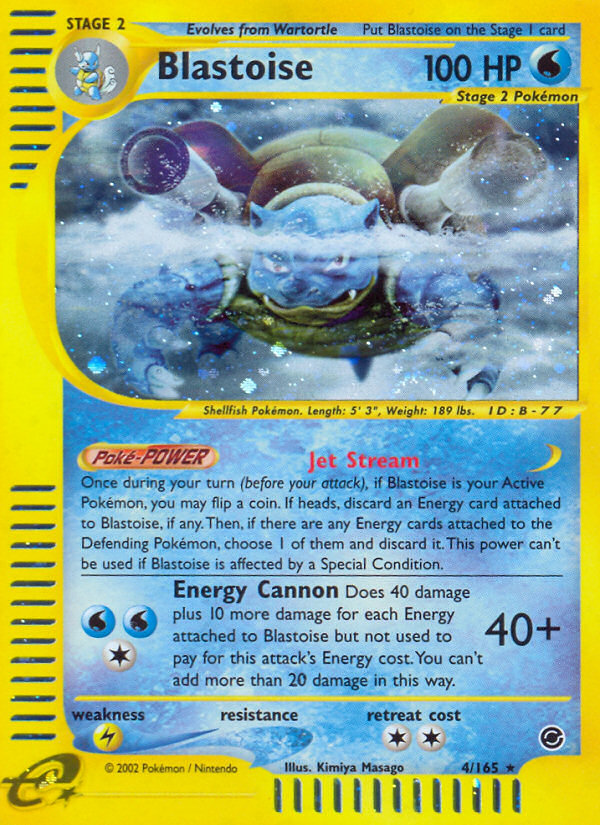 Blastoise (4/165) [Expedition: Base Set] | Card Citadel