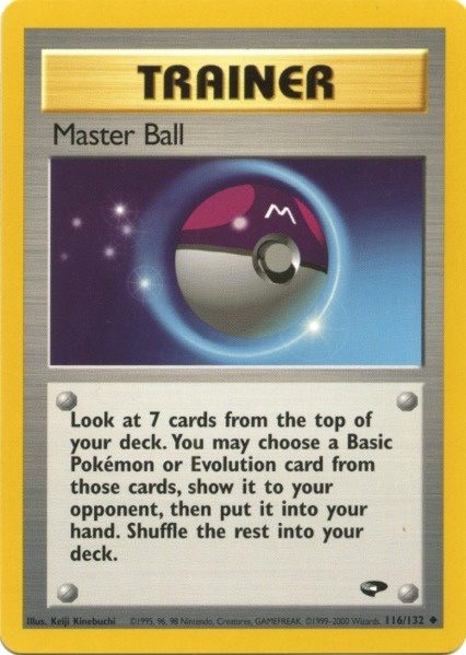 Master Ball (116/132) [Gym Challenge Unlimited] | Card Citadel