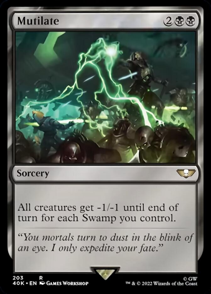 Mutilate (Surge Foil) [Universes Beyond: Warhammer 40,000] | Card Citadel