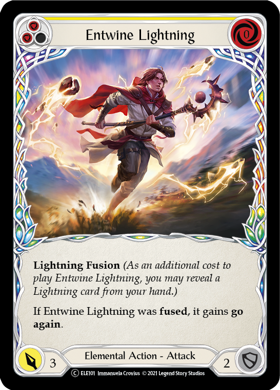 Entwine Lightning (Yellow) [U-ELE101] Unlimited Rainbow Foil | Card Citadel