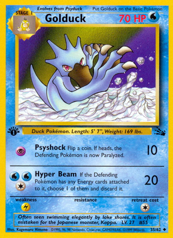 Golduck (35/62) [Fossil 1st Edition] | Card Citadel