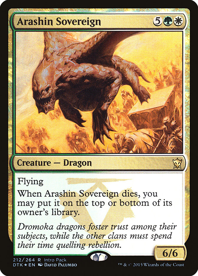 Arashin Sovereign [Dragons of Tarkir Promos] | Card Citadel