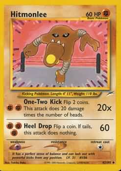 Hitmonlee (42/105) [Neo Destiny Unlimited] | Card Citadel