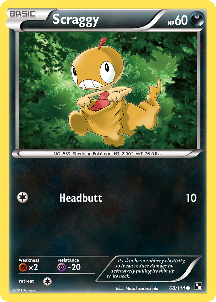 Scraggy (68/114) [Black & White: Base Set] | Card Citadel