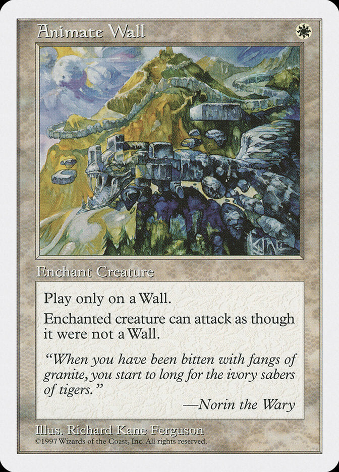 Animate Wall [Fifth Edition] | Card Citadel