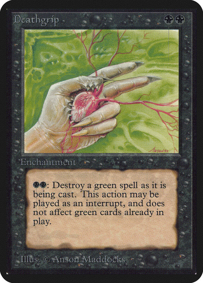 Deathgrip [Limited Edition Alpha] | Card Citadel