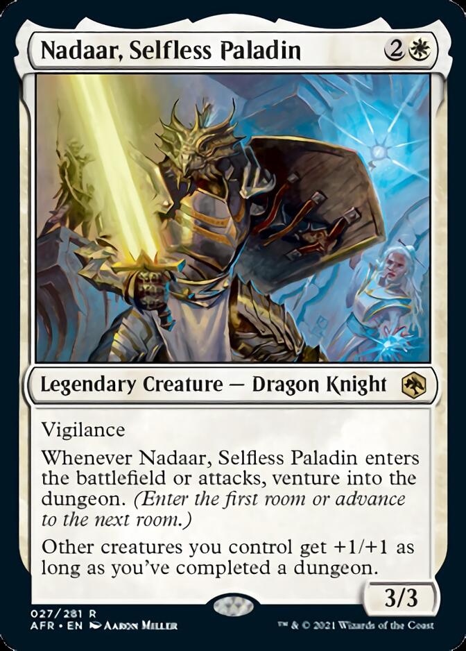 Nadaar, Selfless Paladin [Dungeons & Dragons: Adventures in the Forgotten Realms] | Card Citadel