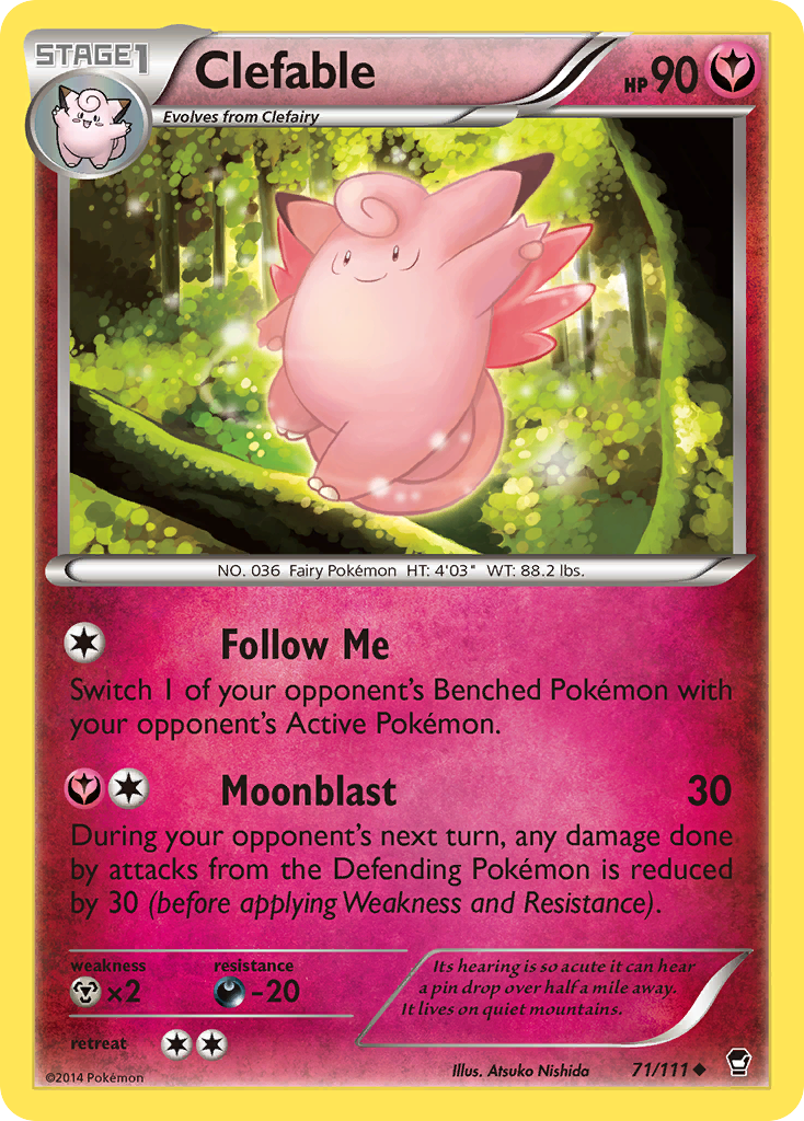 Clefable (71/111) [XY: Furious Fists] | Card Citadel