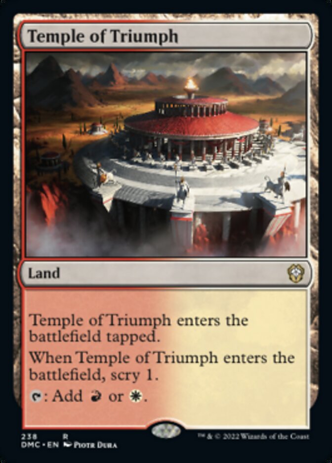 Temple of Triumph [Dominaria United Commander] | Card Citadel