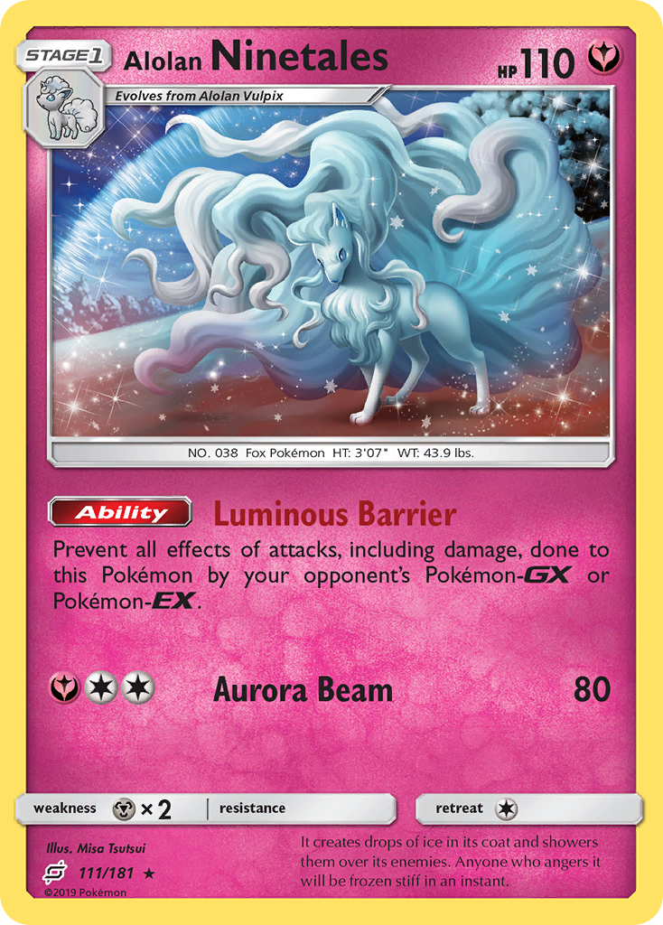 Alolan Ninetales (111/181) [Sun & Moon: Team Up] | Card Citadel