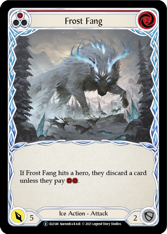 Frost Fang (Red) [U-ELE148] Unlimited Rainbow Foil | Card Citadel