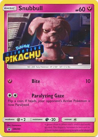 Snubbull Detective (SM200) (Pikachu Stamped) [Sun & Moon: Black Star Promos] | Card Citadel