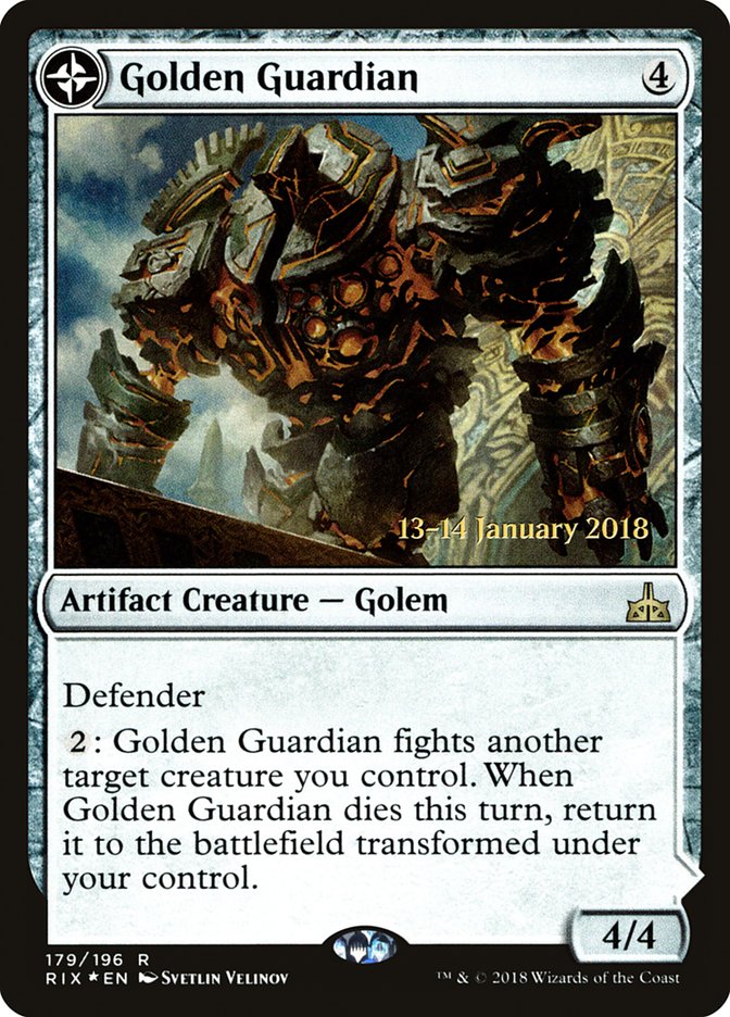 Golden Guardian // Gold-Forge Garrison [Rivals of Ixalan Promos] | Card Citadel