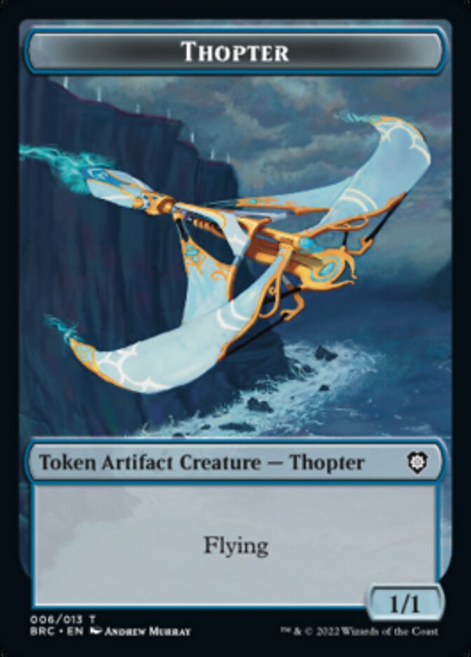 Copy // Thopter (006) Double-Sided Token [The Brothers' War Commander Tokens] | Card Citadel