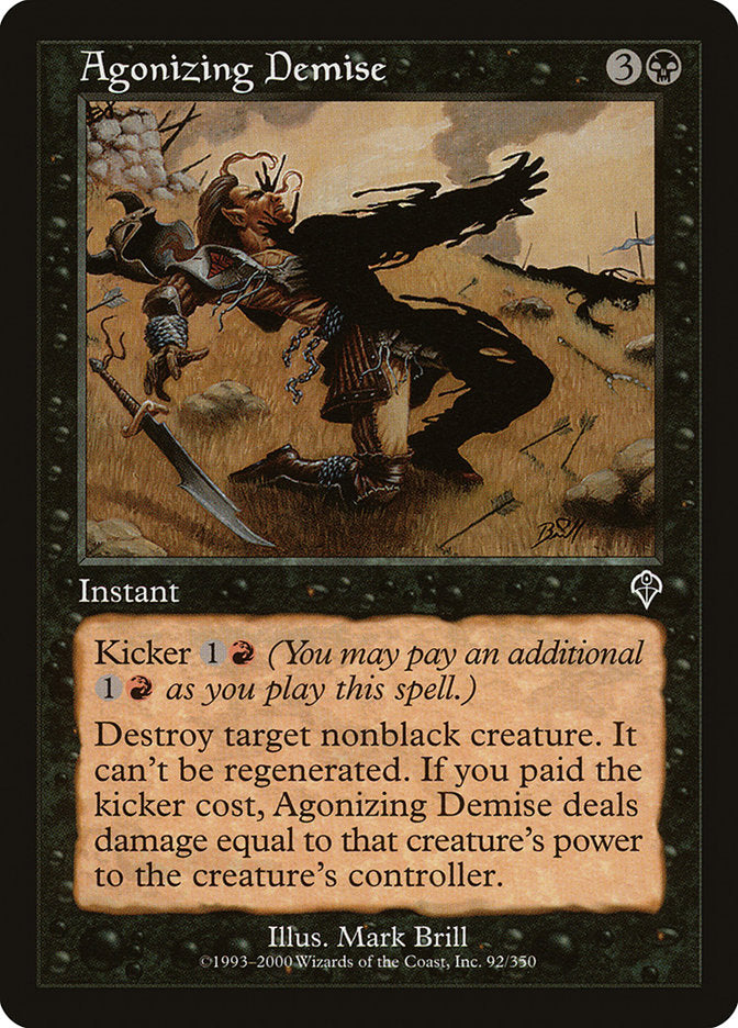 Agonizing Demise [Invasion] | Card Citadel
