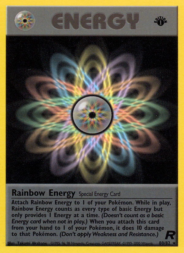 Rainbow Energy (80/82) [Team Rocket 1st Edition] | Card Citadel