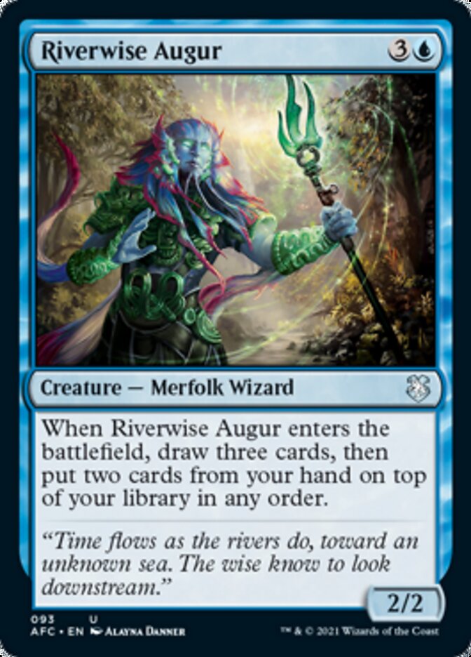 Riverwise Augur [Dungeons & Dragons: Adventures in the Forgotten Realms Commander] | Card Citadel
