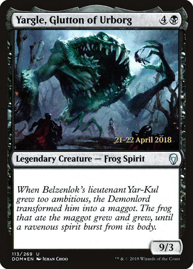 Yargle, Glutton of Urborg  [Dominaria Prerelease Promos] | Card Citadel