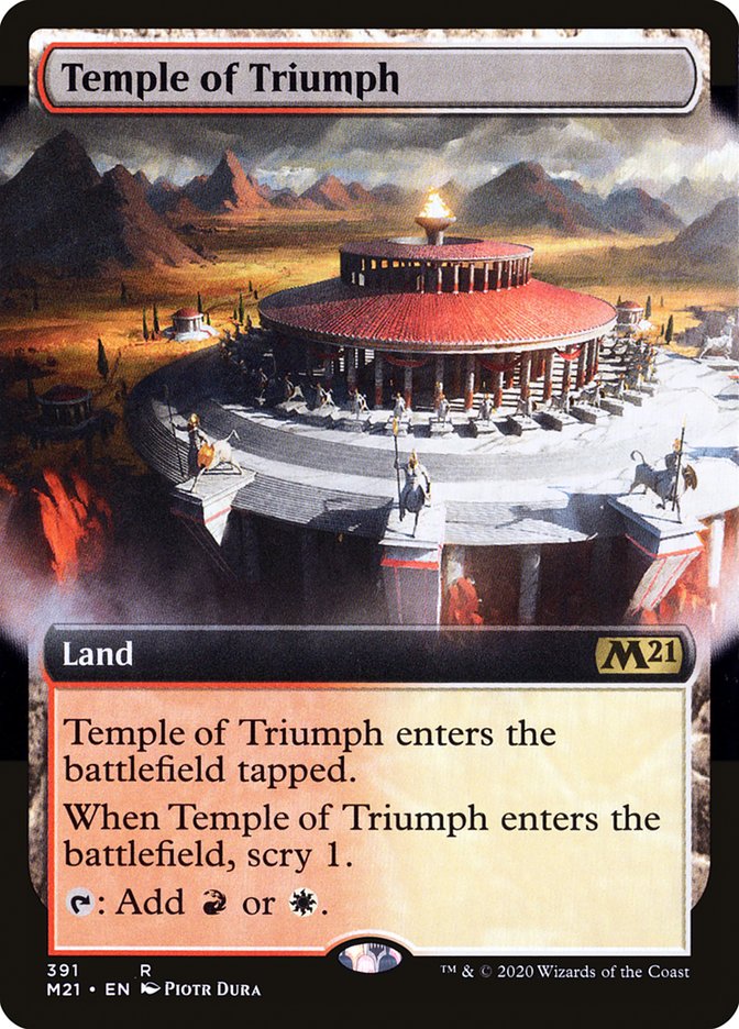 Temple of Triumph (Extended Art) [Core Set 2021] | Card Citadel