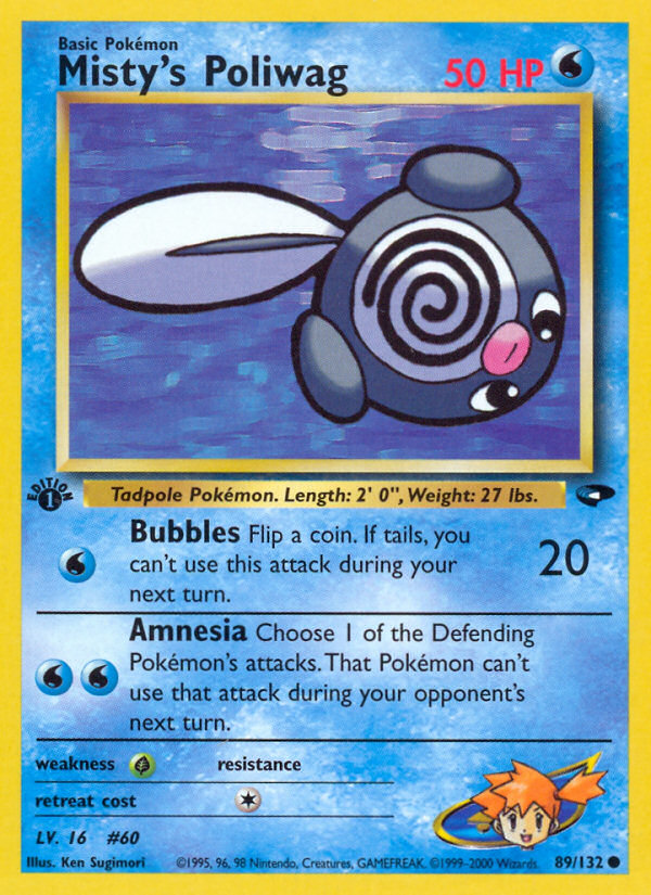 Misty's Poliwag (89/132) [Gym Challenge 1st Edition] | Card Citadel