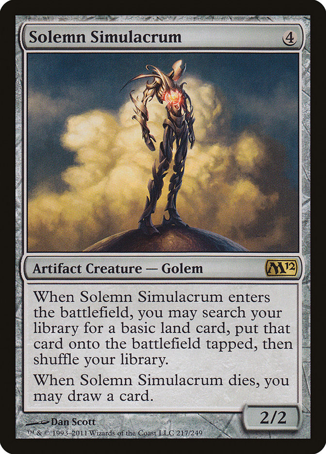 Solemn Simulacrum [Magic 2012] | Card Citadel