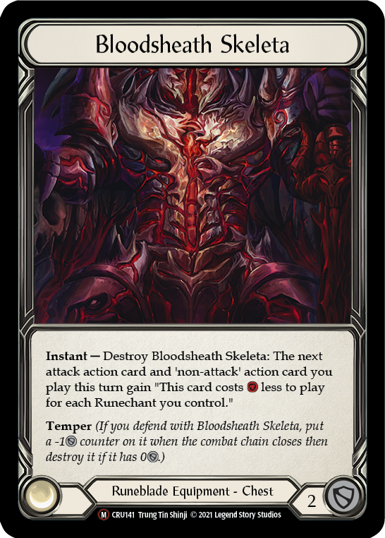 Bloodsheath Skeleta (Rainbow Foil) [CRU141-RF] Unlimited Rainbow Foil | Card Citadel