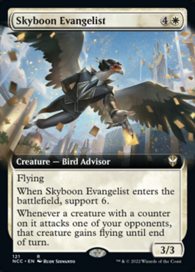 Skyboon Evangelist (Extended Art) [Streets of New Capenna Commander] | Card Citadel