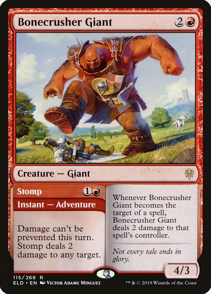 Bonecrusher Giant // Stomp [Throne of Eldraine] | Card Citadel