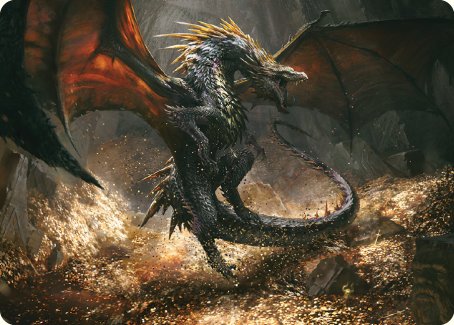 Cavern-Hoard Dragon Art Card [The Lord of the Rings: Tales of Middle-earth Art Series] | Card Citadel