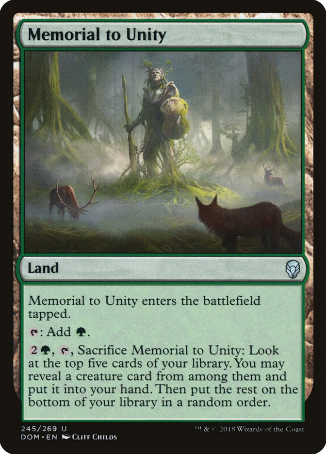 Memorial to Unity [Dominaria] | Card Citadel