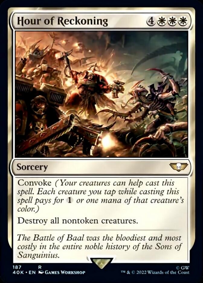 Hour of Reckoning (Surge Foil) [Universes Beyond: Warhammer 40,000] | Card Citadel