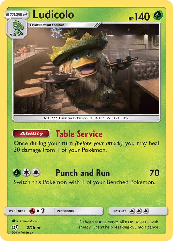 Ludicolo (2/18) [Sun & Moon: Detective Pikachu] | Card Citadel