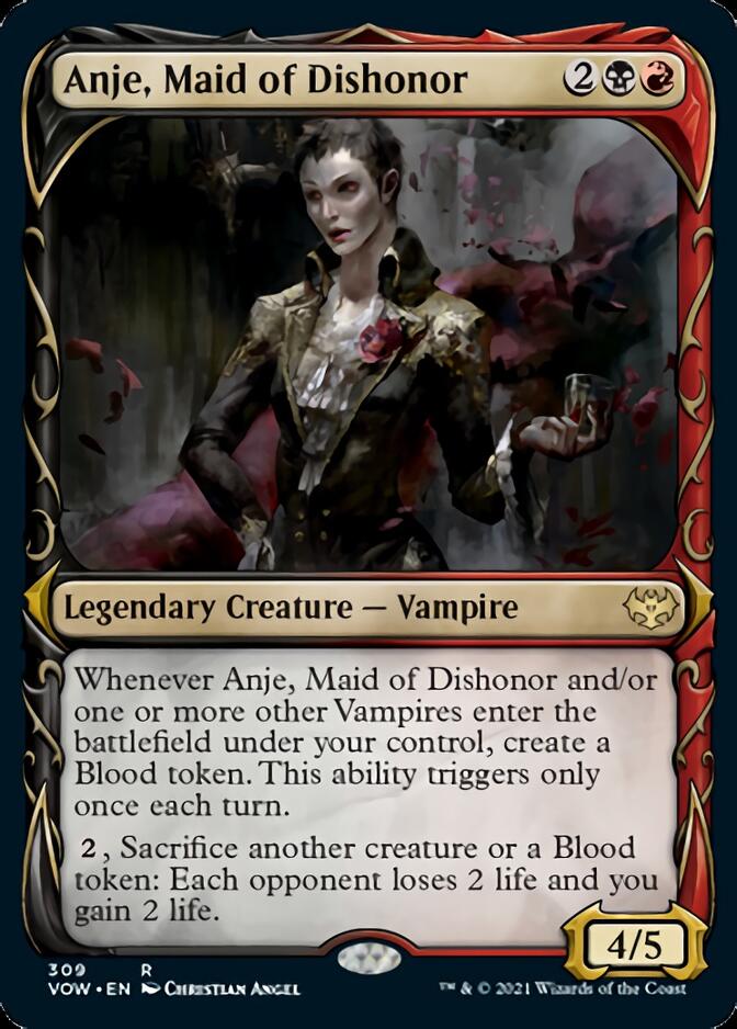 Anje, Maid of Dishonor (Showcase Fang Frame) [Innistrad: Crimson Vow] | Card Citadel