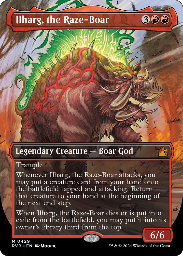 Ilharg, the Raze-Boar (Anime Borderless) [Ravnica Remastered] | Card Citadel