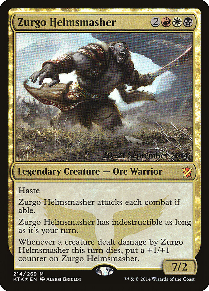 Zurgo Helmsmasher [Khans of Tarkir Promos] | Card Citadel