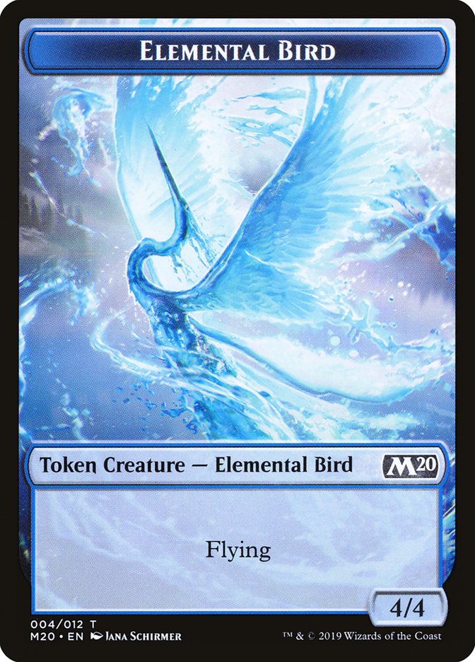 Elemental Bird Token [Core Set 2020 Tokens] | Card Citadel
