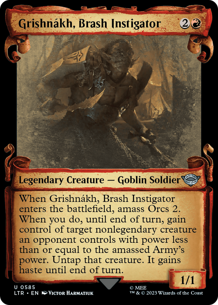 Grishnakh, Brash Instigator [The Lord of the Rings: Tales of Middle-Earth Showcase Scrolls] | Card Citadel
