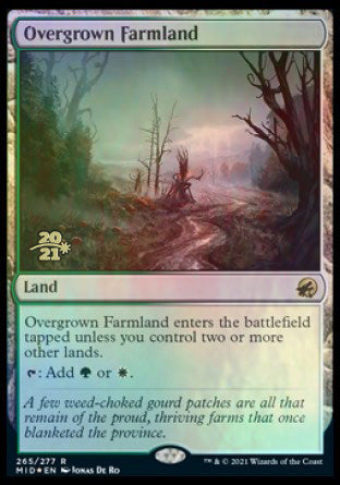 Overgrown Farmland [Innistrad: Midnight Hunt Prerelease Promos] | Card Citadel