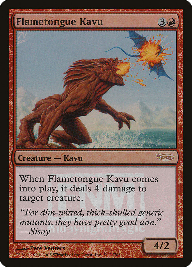 Flametongue Kavu [Friday Night Magic 2005] | Card Citadel