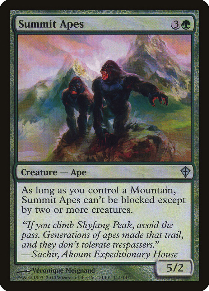 Summit Apes [Worldwake] | Card Citadel