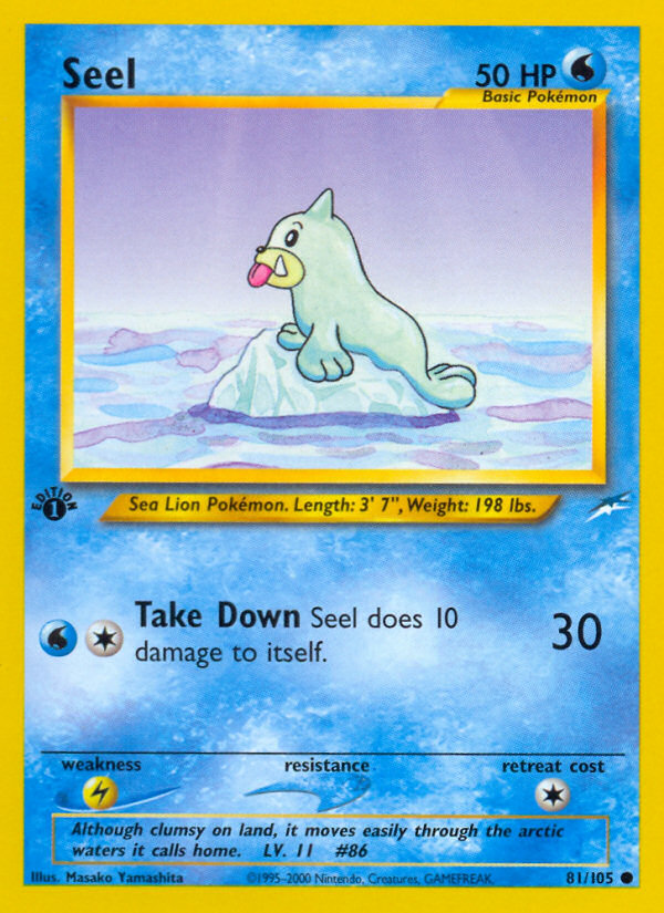 Seel (81/105) [Neo Destiny 1st Edition] | Card Citadel